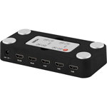 HDMI-switch med 4 ingångar och 2 utgångar (3D-stöd) (liten bild)