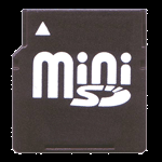 2GB Mini SD minne (liten bild)