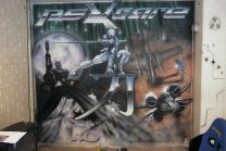 Airbrush Exempel - Vägg med mycket detaljer (liten bild)